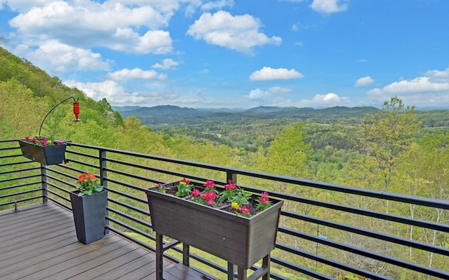 433 Hawkeye Trl, Marble, NC 28905 - balcony with a mountain view and a forest view
