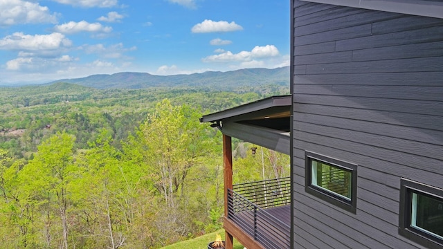 433 Hawkeye Trl, Marble, NC 28905 - mountain view featuring a forest view