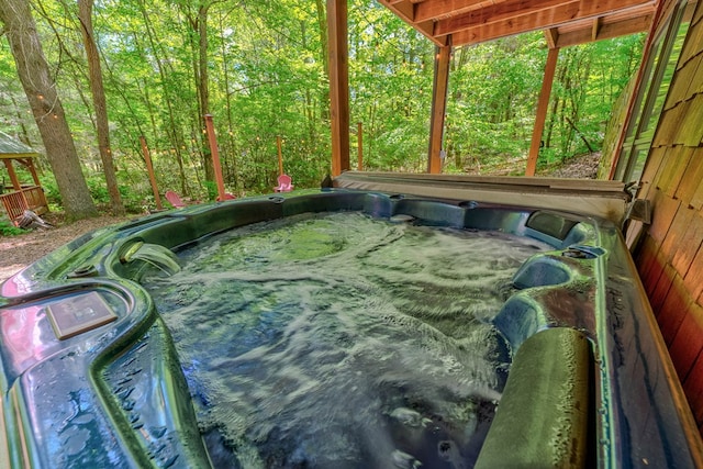 56 Laurel Dr, Blue Ridge, GA 30513 - exterior space with a hot tub
