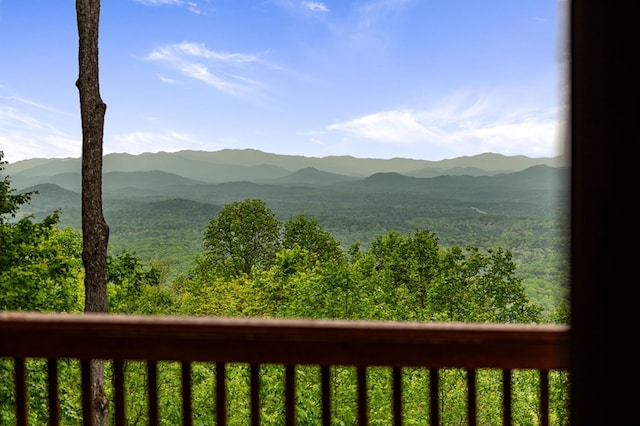 view of mountain feature