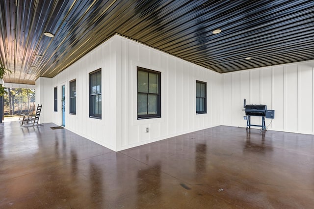 view of home's exterior featuring a patio area