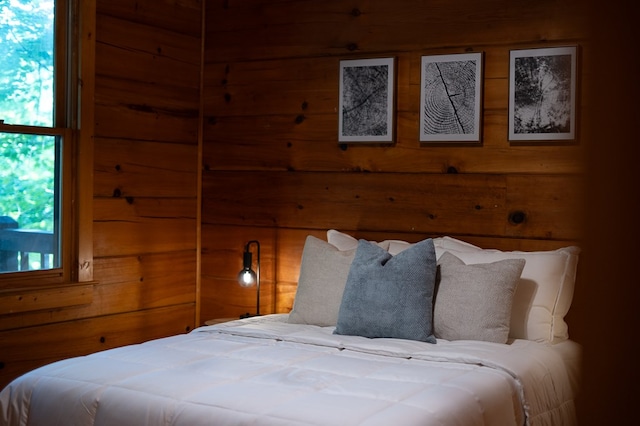 365 Browns Cove Rd, Blue Ridge, GA 30513 - bedroom with wooden walls