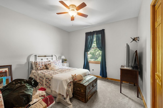 904 Villa Dr, Ellijay, GA 30540 - carpeted bedroom featuring ceiling fan and baseboards