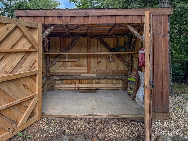 view of outdoor structure