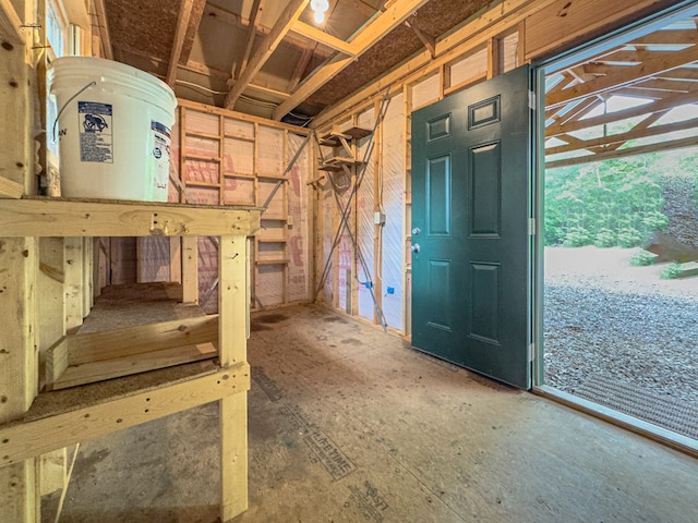 view of basement