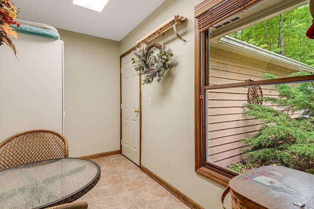 177 Lake Dr, Topton, NC 28781 - interior space with a skylight