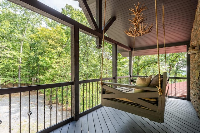 1363 NE Foxhound Trl, Ranger, GA 30734 - view of wooden deck