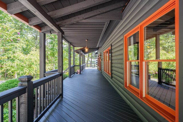 view of wooden terrace