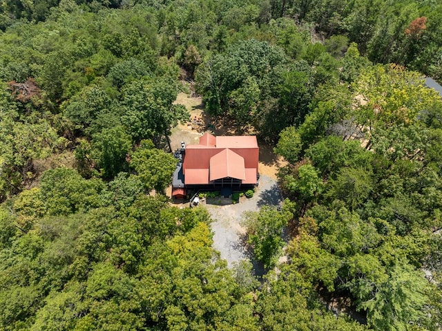 1363 NE Foxhound Trl, Ranger, GA 30734 - aerial view of property and surrounding area with a heavily wooded area
