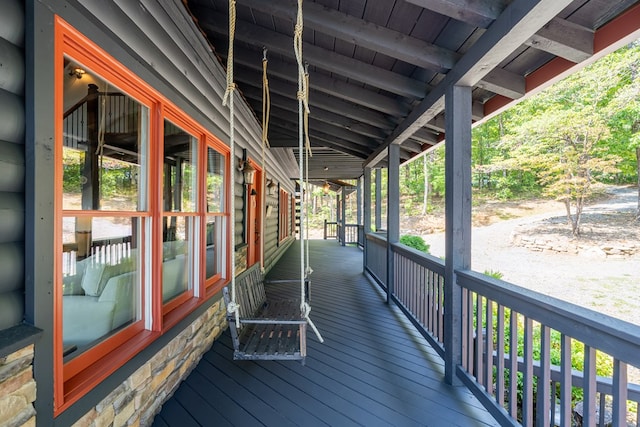 1363 NE Foxhound Trl, Ranger, GA 30734 - view of wooden deck