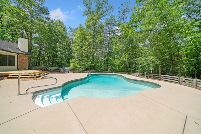 705 Brown Deer Dr, Talking Rock, GA 30175 - view of pool with a patio area and a fenced backyard