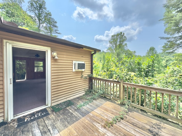 1146 Marrestop Rd, Murphy, NC 28906 - deck featuring a wall mounted air conditioner