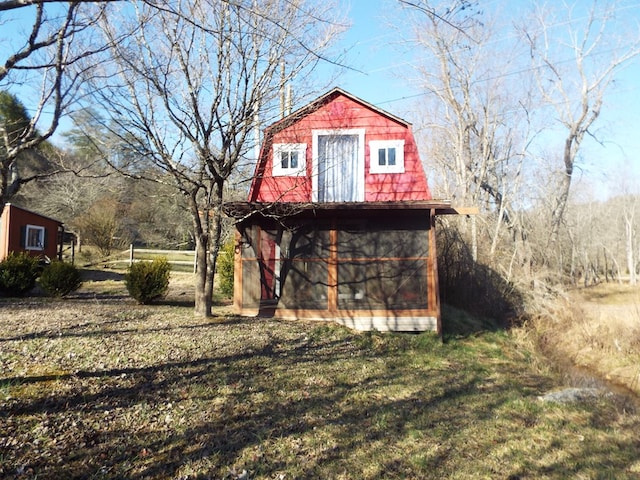 view of outbuilding