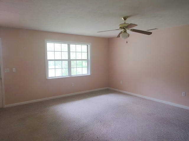 138 Brittain Trce, Andrews, NC 28901 - unfurnished room featuring a ceiling fan, light colored carpet, and baseboards