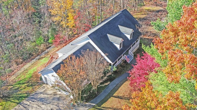 birds eye view of property