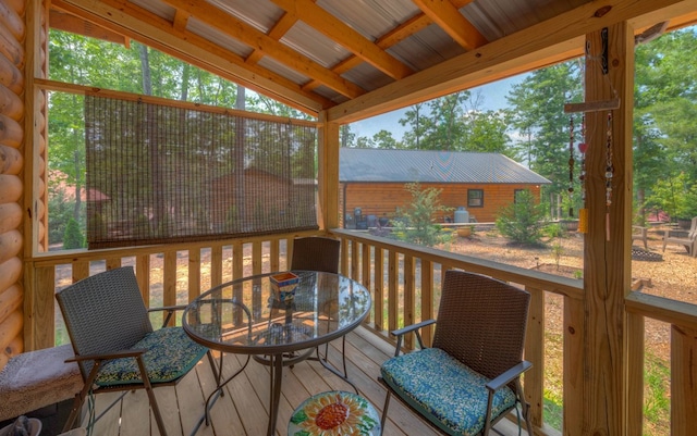 15 June Marie Ln, Murphy, NC 28906 - wooden deck with outdoor dining space