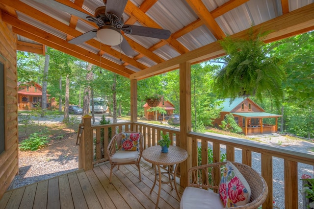15 June Marie Ln, Murphy, NC 28906 - deck with ceiling fan