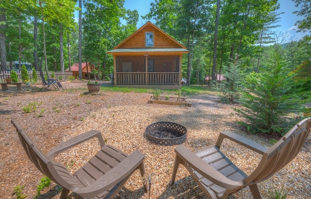 15 June Marie Ln, Murphy, NC 28906 - view of yard with an outdoor fire pit