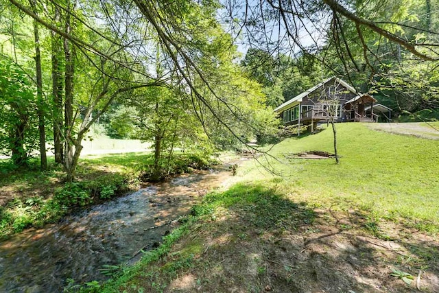 132 Silver Birch Ln, Marble, NC 28905 - view of grassy yard featuring a view of trees