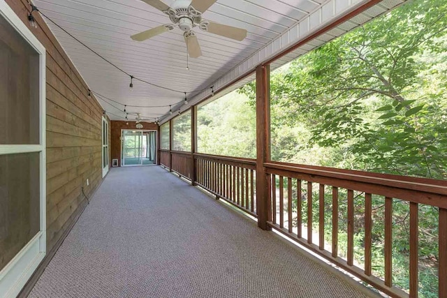 132 Silver Birch Ln, Marble, NC 28905 - view of patio / terrace with ceiling fan