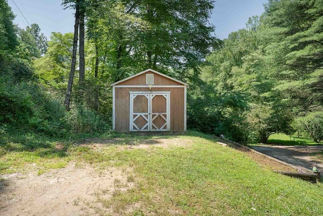 132 Silver Birch Ln, Marble, NC 28905 - view of shed