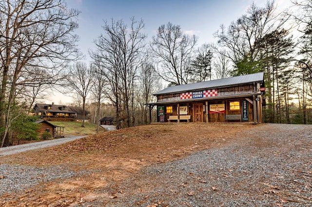 exterior space featuring a porch