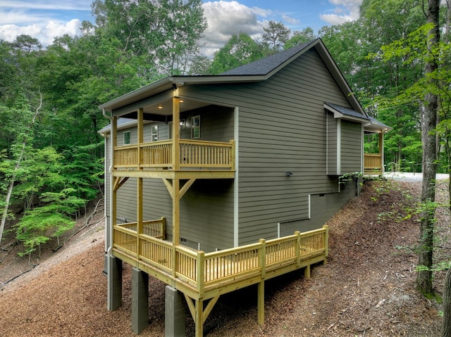 89 Pamela Ct, Ellijay, GA 30540 - back of property featuring a balcony