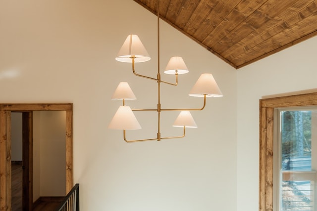 room details with wooden ceiling