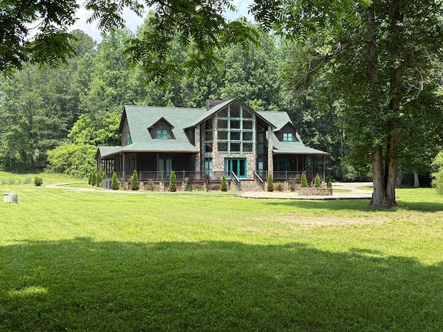 33 Tj Mote Rd, Dahlonega, GA 30533 - rear view of property with a lawn