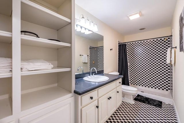 33 Tj Mote Rd, Dahlonega, GA 30533 - full bathroom with vanity, toilet, and curtained shower