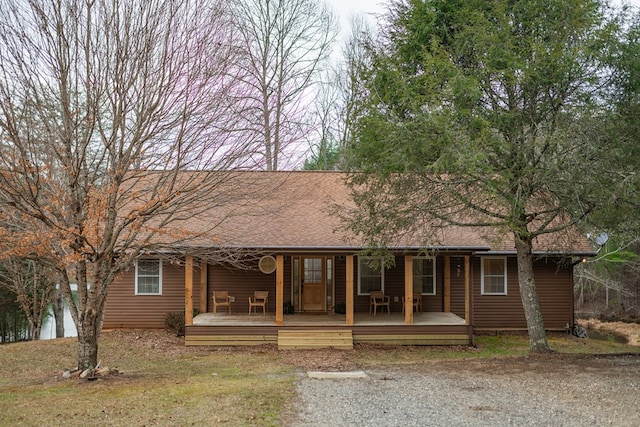 view of front of house with a porch