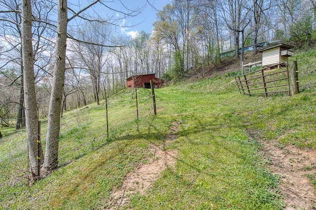 211 Gregory Hollow Rd, Robbinsville, NC 28771 - view of yard featuring an outdoor structure