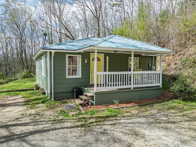 211 Gregory Hollow Rd, Robbinsville, NC 28771 - bungalow with a porch and metal roof