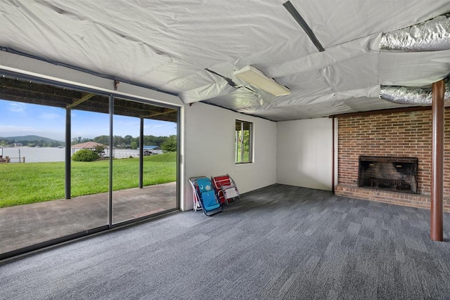2793 Hidden Valley Rd, Hiawassee, GA 30546 - unfurnished sunroom with a water view