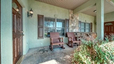 exterior space with a porch