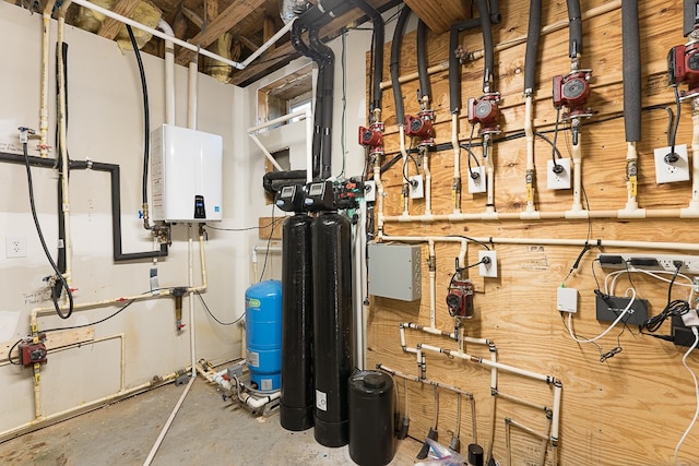 utilities featuring tankless water heater