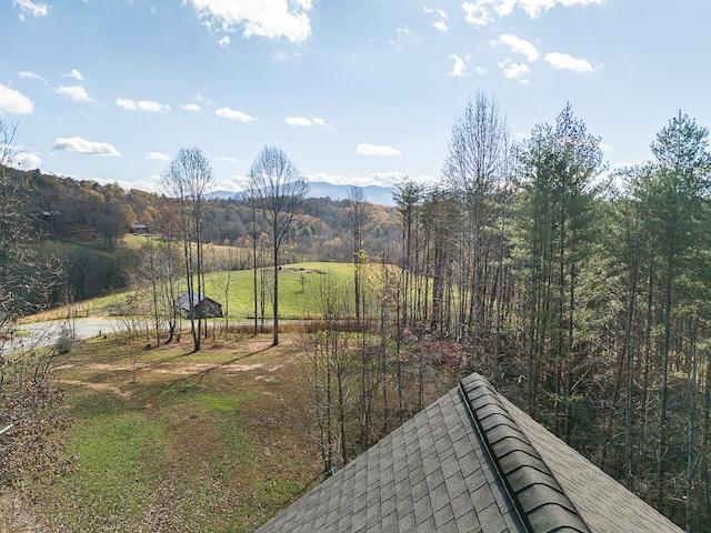 property view of mountains with a rural view