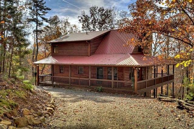 view of rear view of property