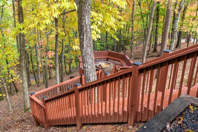 view of wooden terrace