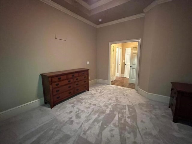 366 Licklog Rdg, Hayesville, NC 28904 - bedroom with light colored carpet and crown molding