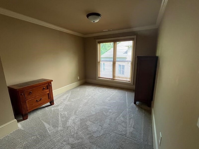 366 Licklog Rdg, Hayesville, NC 28904 - unfurnished bedroom featuring light carpet and ornamental molding