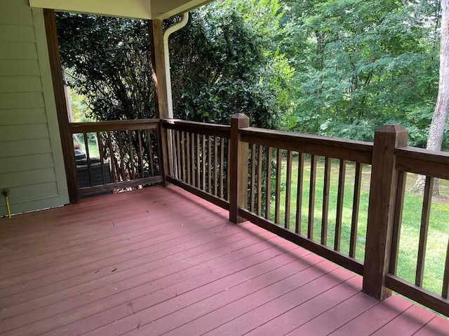 366 Licklog Rdg, Hayesville, NC 28904 - view of wooden terrace