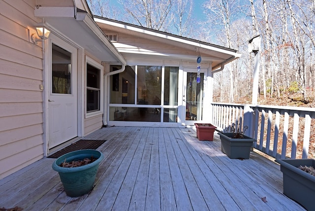 view of wooden terrace