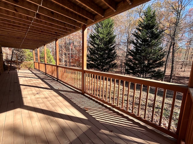 view of wooden terrace