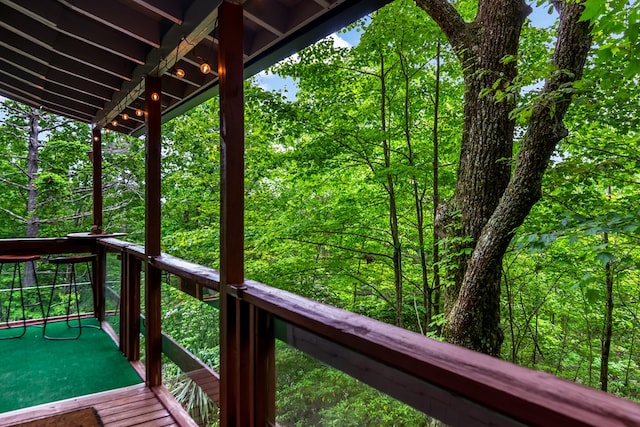 338 Canter Ct, Ellijay, GA 30540 - view of wooden deck