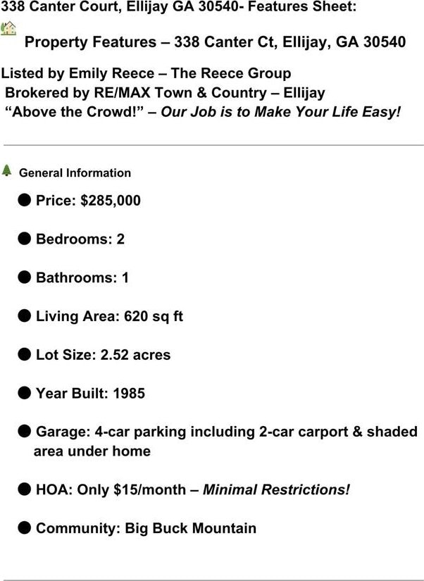 338 Canter Ct, Ellijay, GA 30540 - view of miscellaneous document