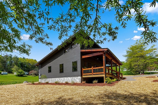 view of side of property