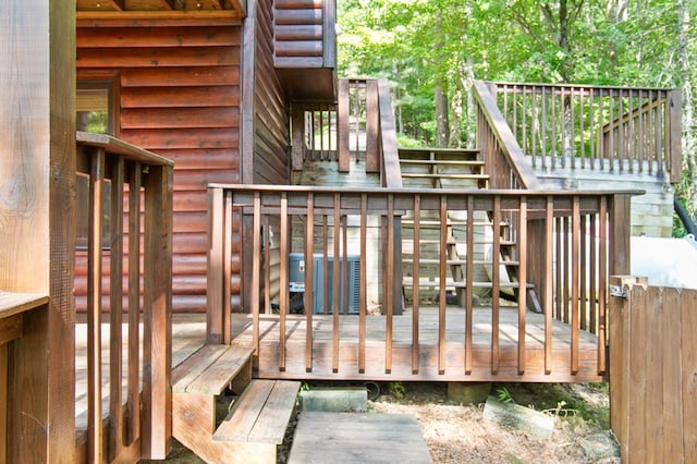 view of wooden terrace