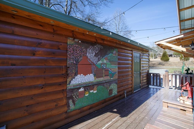 view of wooden terrace