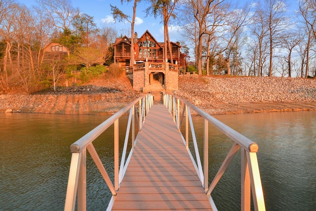 686 Lake Dr N, Morganton, GA 30560 - dock area with a water view
